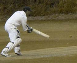 batting - red green colour blind with red ball