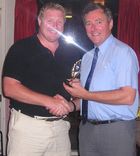 Woodley receiving award