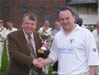 Paul Smith receiving trophy from Malcolm Kennedy