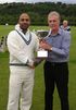 Mustajab Hussain Posing With the League Cup